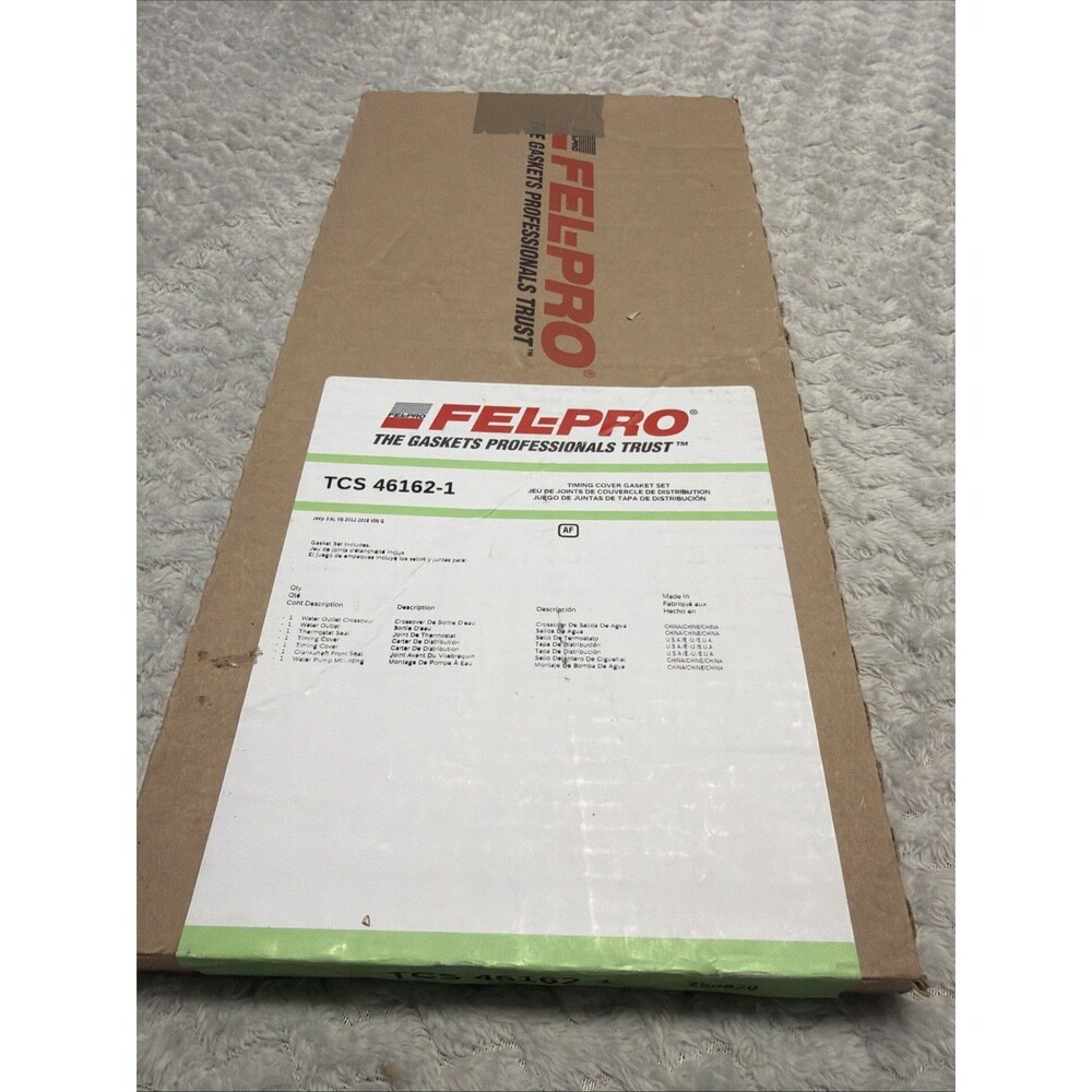 Fel-Pro Timing Cover Gasket Set - TCS46162-1 for Jeep3.6L V6 2012-2018 NEW